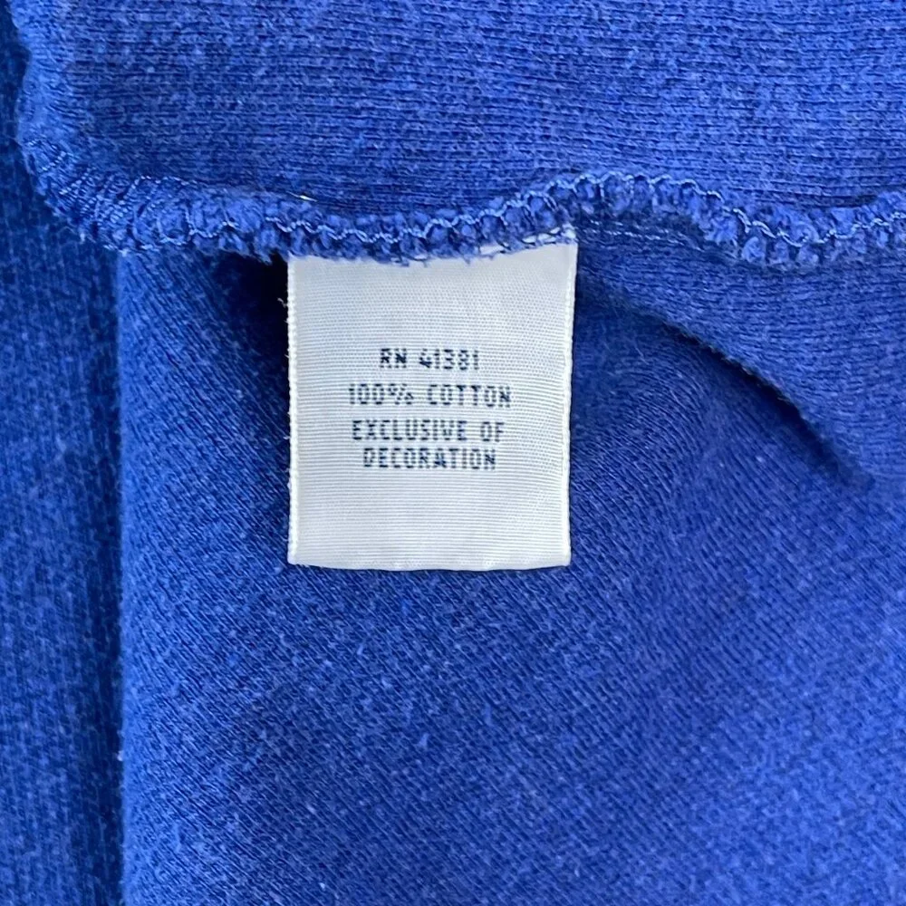 Polo Ralph Lauren Quarter Zip Sweater Men's Size Large 100% Cotton Blue Red